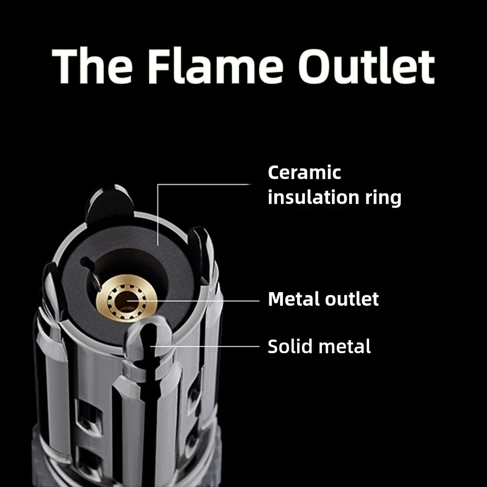 Spray Gun Lighter High Temp Welding Torch Direct Blowing Gas Windproof Lighter