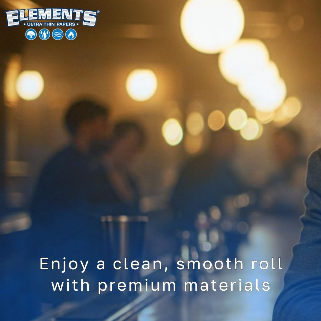 Elements 1.25 1 1/4 Size Ultra Thin Rice Rolling 25 Count (Pack of 1), Blue