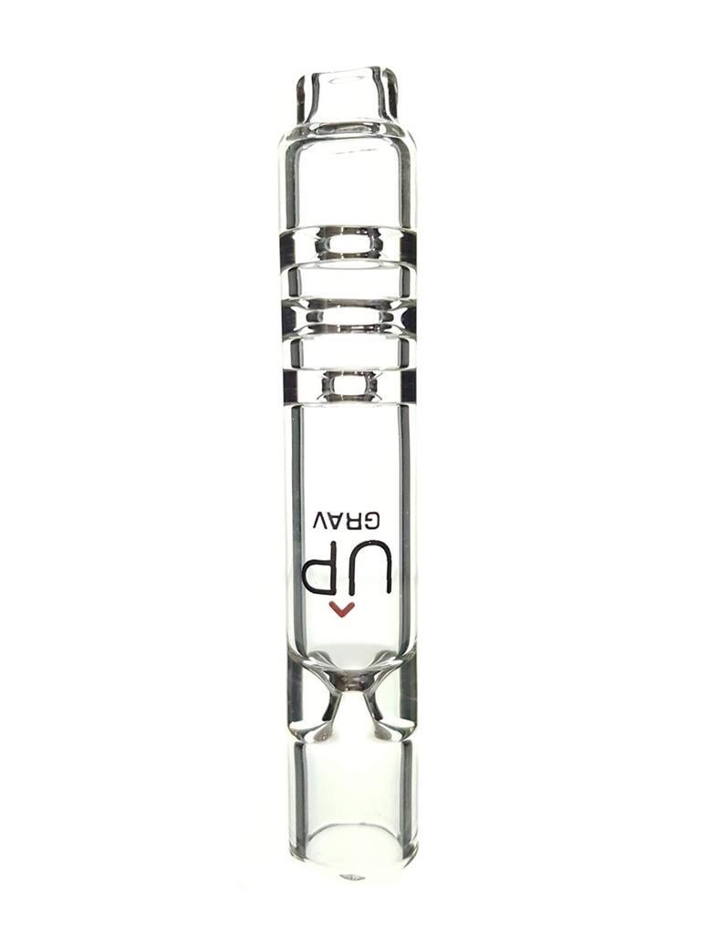 GRAV® 3” Upline® Taster® Hand Pipe 16mm Black Label – Clear Glass