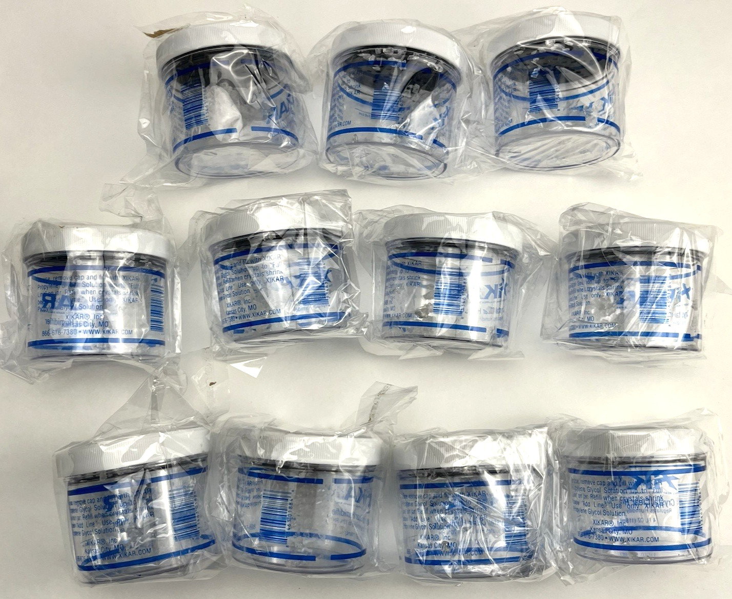 New 11-pk Xikar Crystal Clear Humidifier Jar 4oz 70% RH 808Xi Cigar Humidor