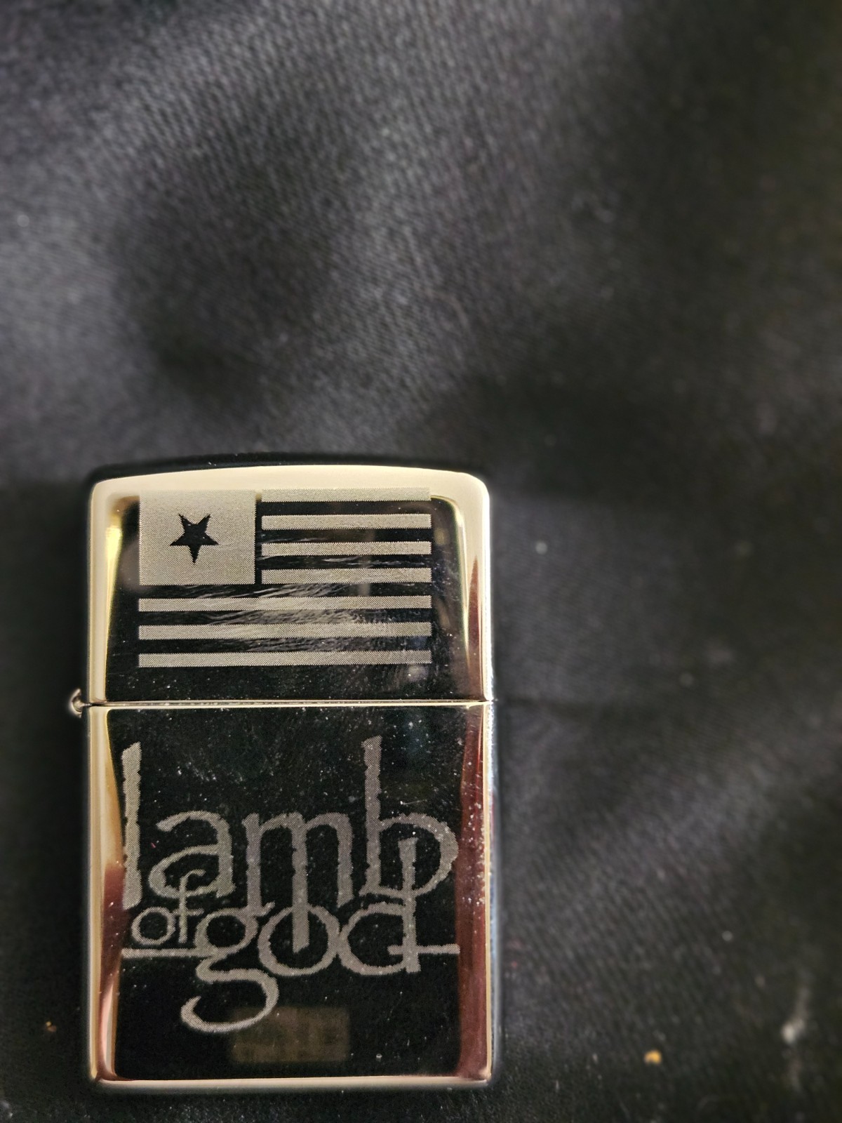 Zippo Branded Lamb Of God High Polish Chrome Etched Lighter – NEW