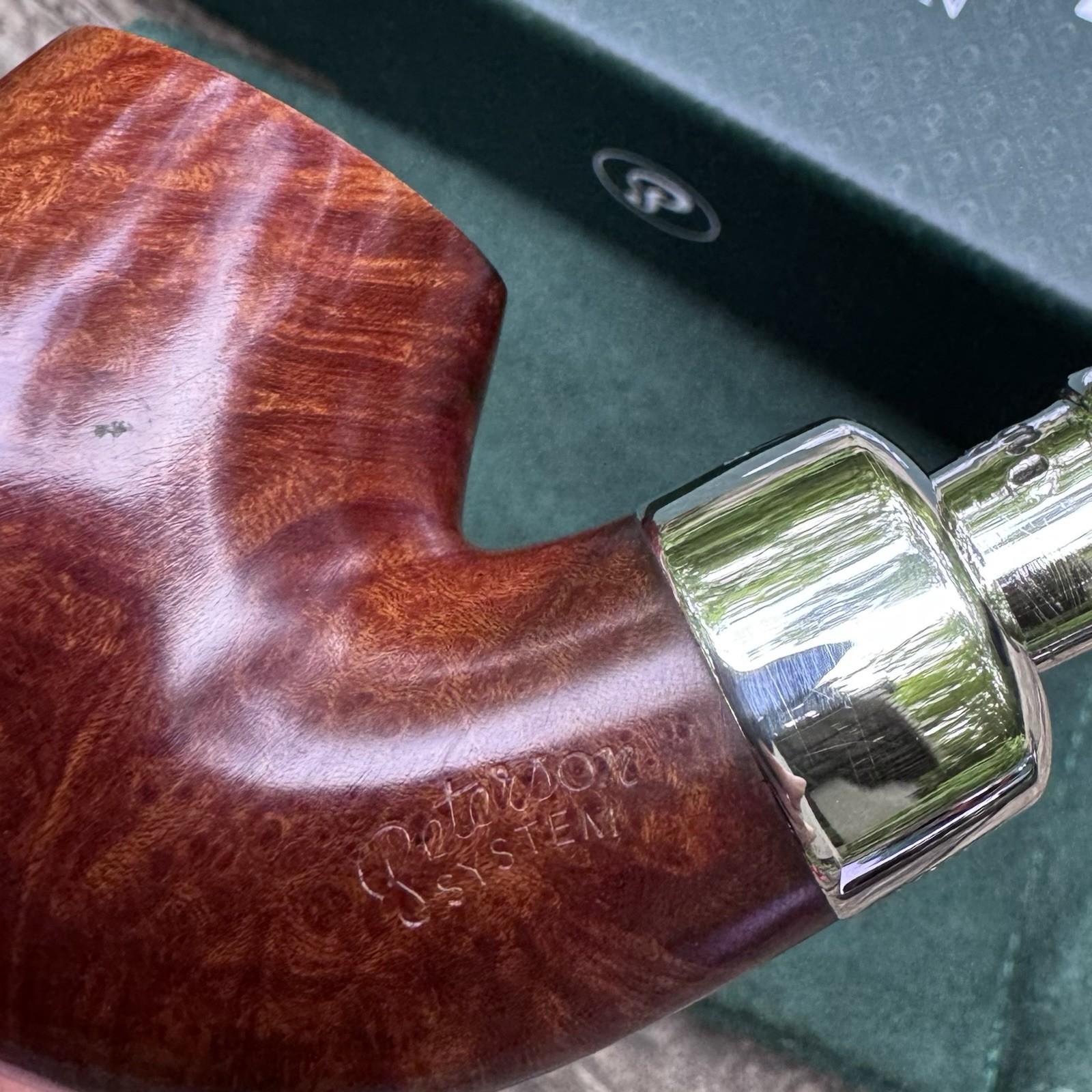 Peterson System Spigot Smooth Bent Billiard (312) P-Lip Pipe Sterling Silver New