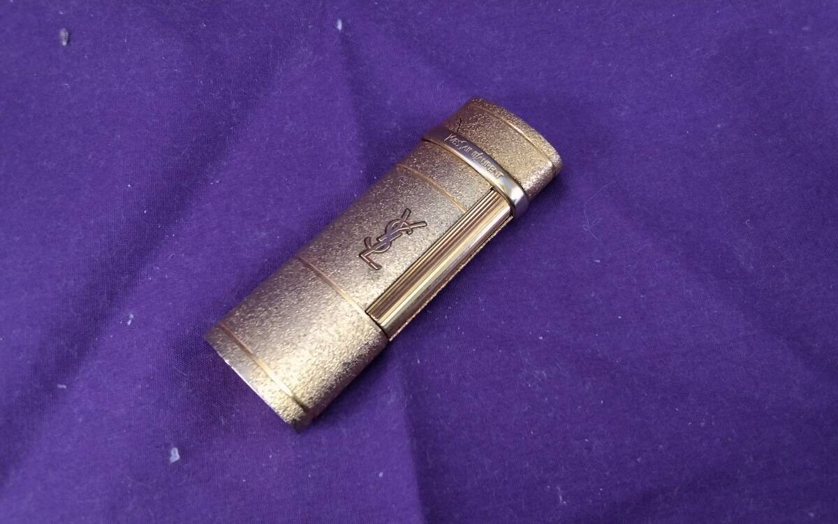 YSL Lighter Gold Embossed Model, Missing Bottom Cover, 1-Year