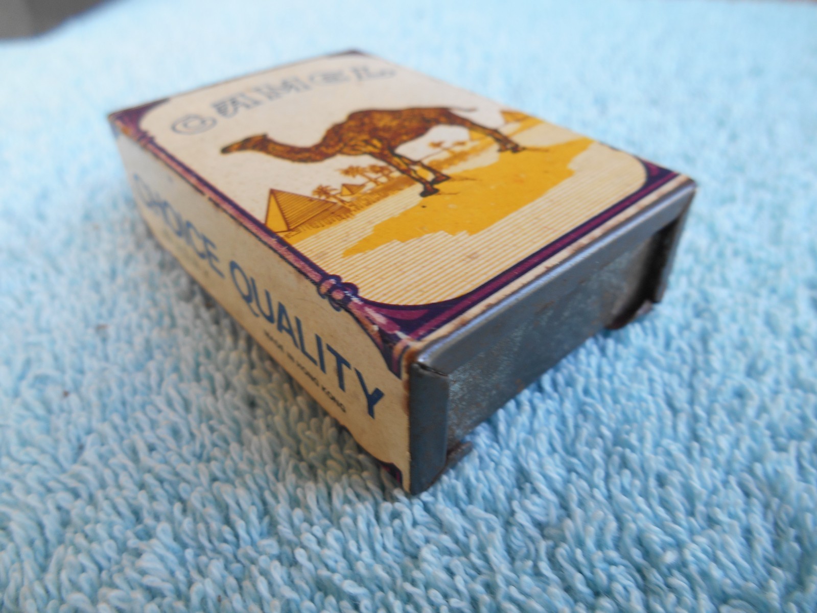 Vintage CAMEL CHOICE QUALITY METAL Pocket Travel Ashtray.