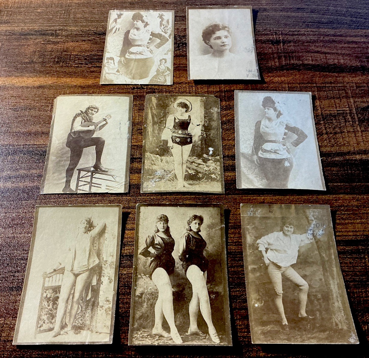 1880’s Honest Long Cut? Tobacco Photos/Cards: RISQUÉ LADIES, 2.5X3.5”, 8ea