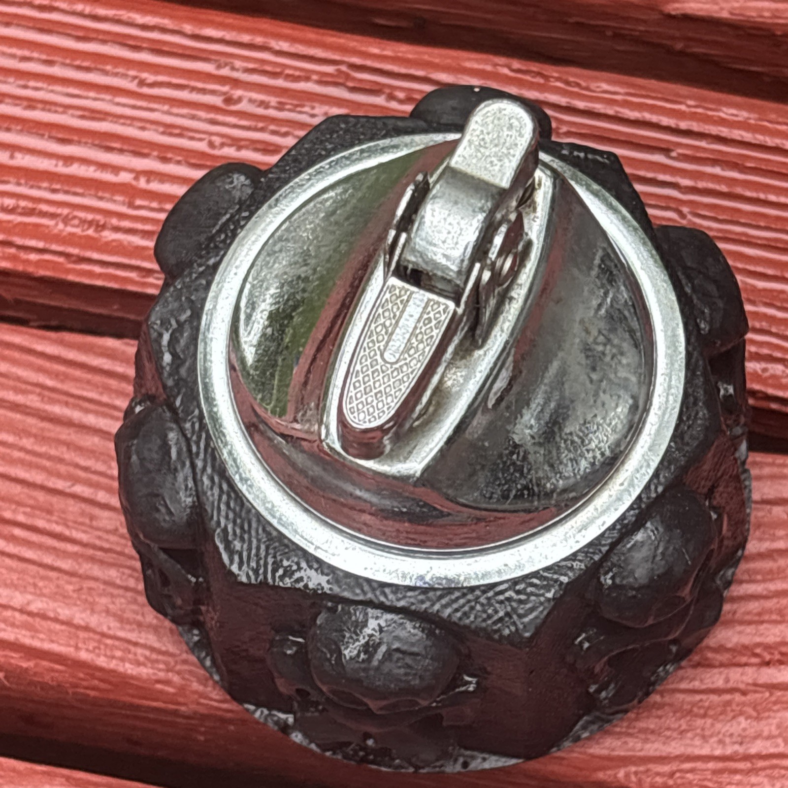VTG Hawaii Tiki Table lighter black lava rock Coco Joe’s Mini Petro Petroglyphs