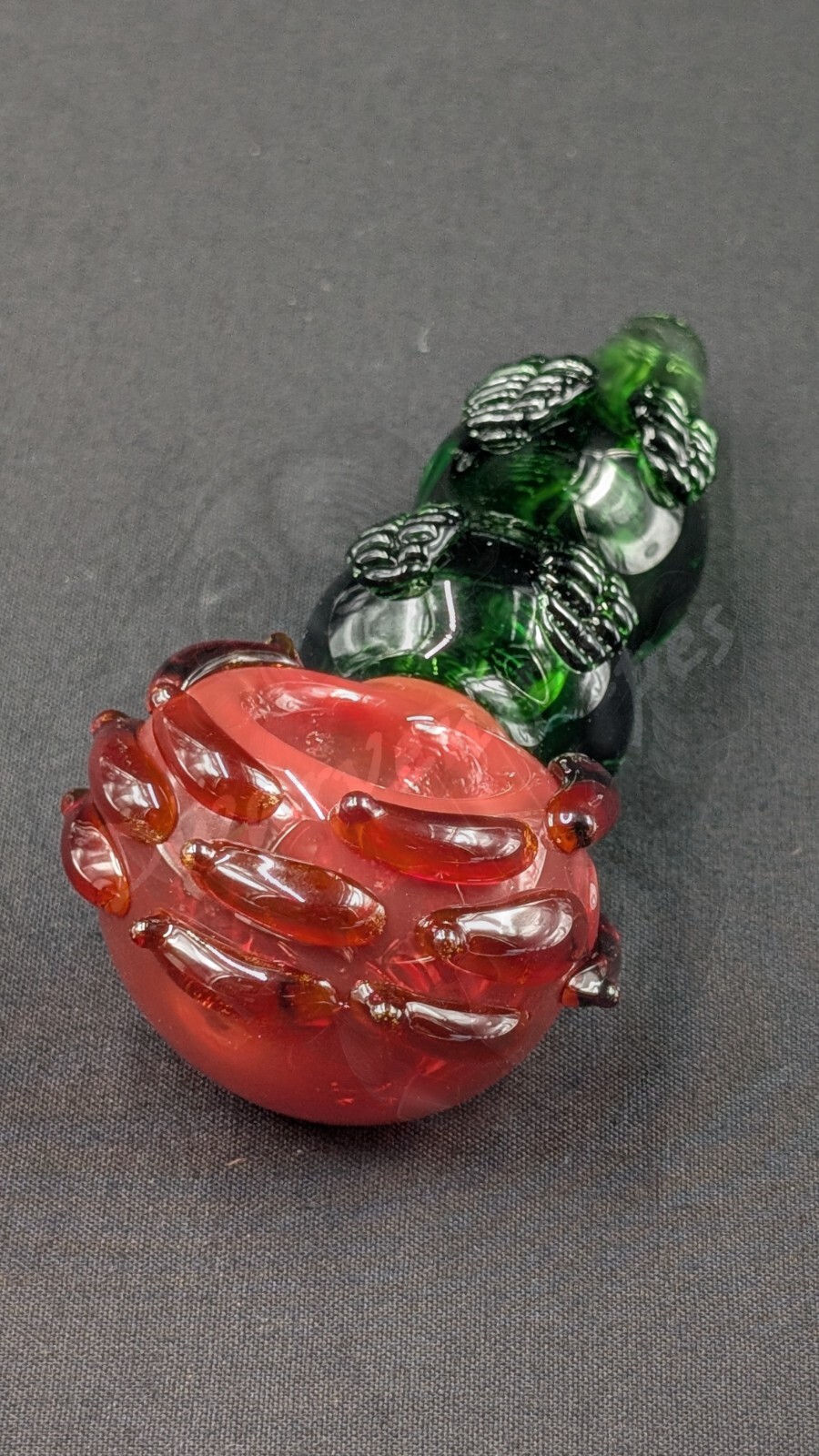 4.5″ Tobacco Smoking Pipe Bowl Glass Hand Pipe Red Flower