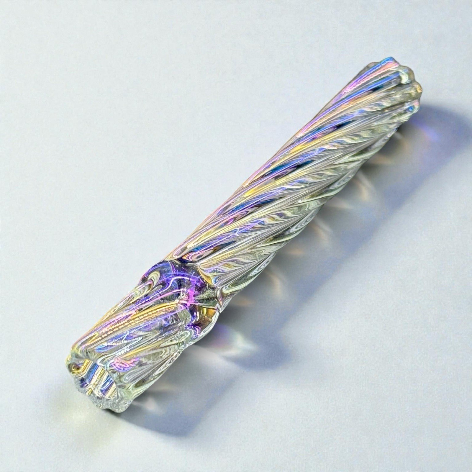 3 Pack Glass One Hitter 4in Twisted Tobacco Pipe Gold Black Rainbow