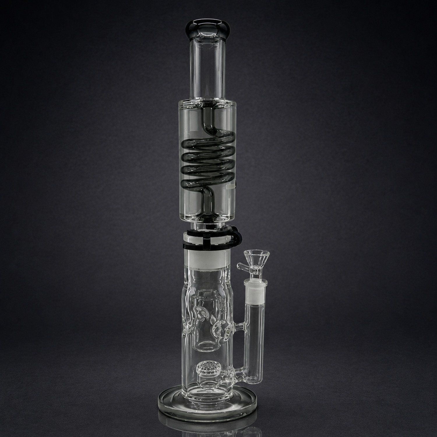 15″ Detachable Glycerin Coil Freeze Water Pipe Bong Percolator 14mm Glass Bowl