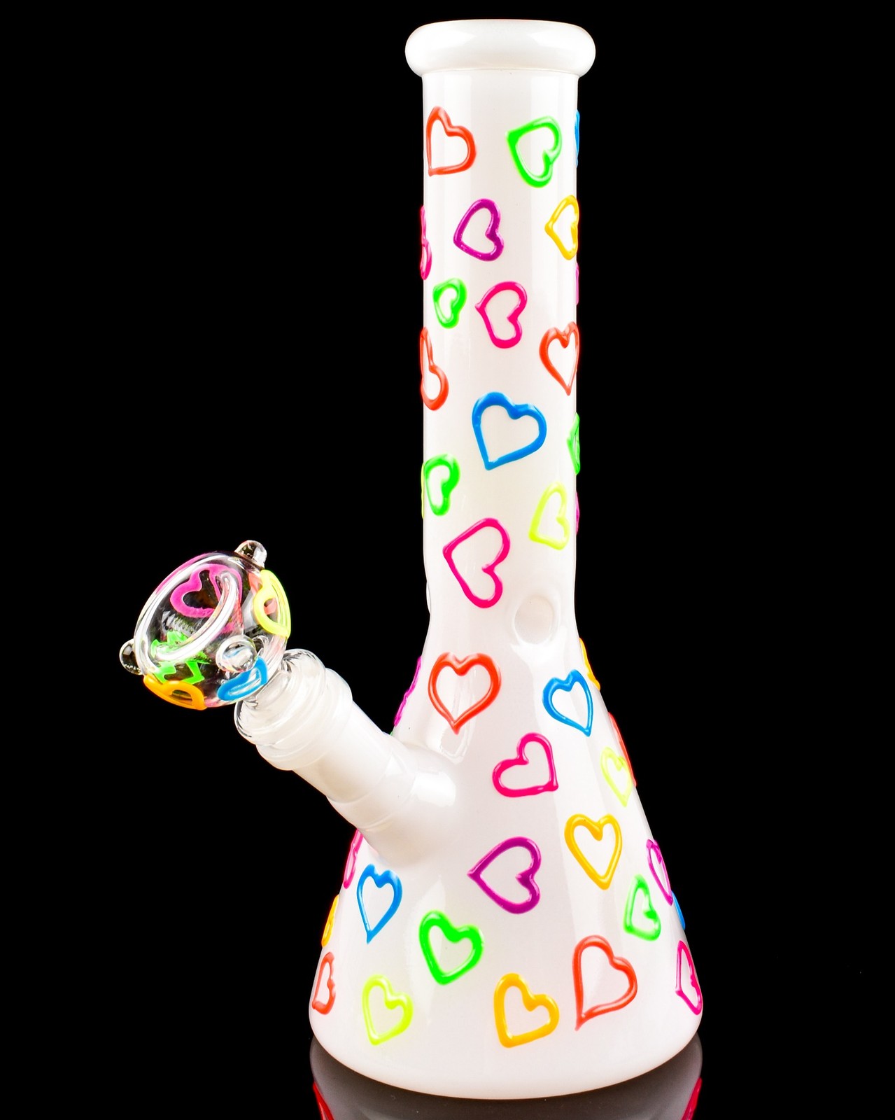 Cute Bong Glass Water Pipe Glow In The Dark Bong Girly Bong Beaker Bong *USA*