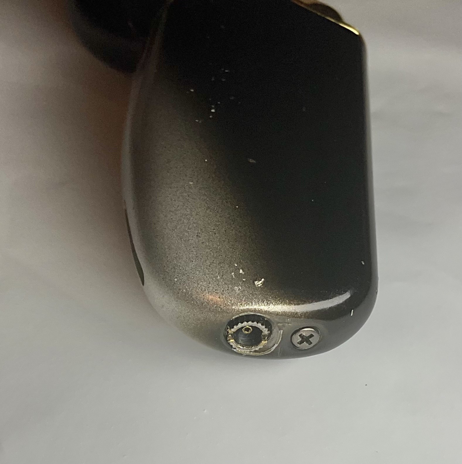 Colibri Lighter Black w/Silver Gradient and Gold Trim 655 Collectible.