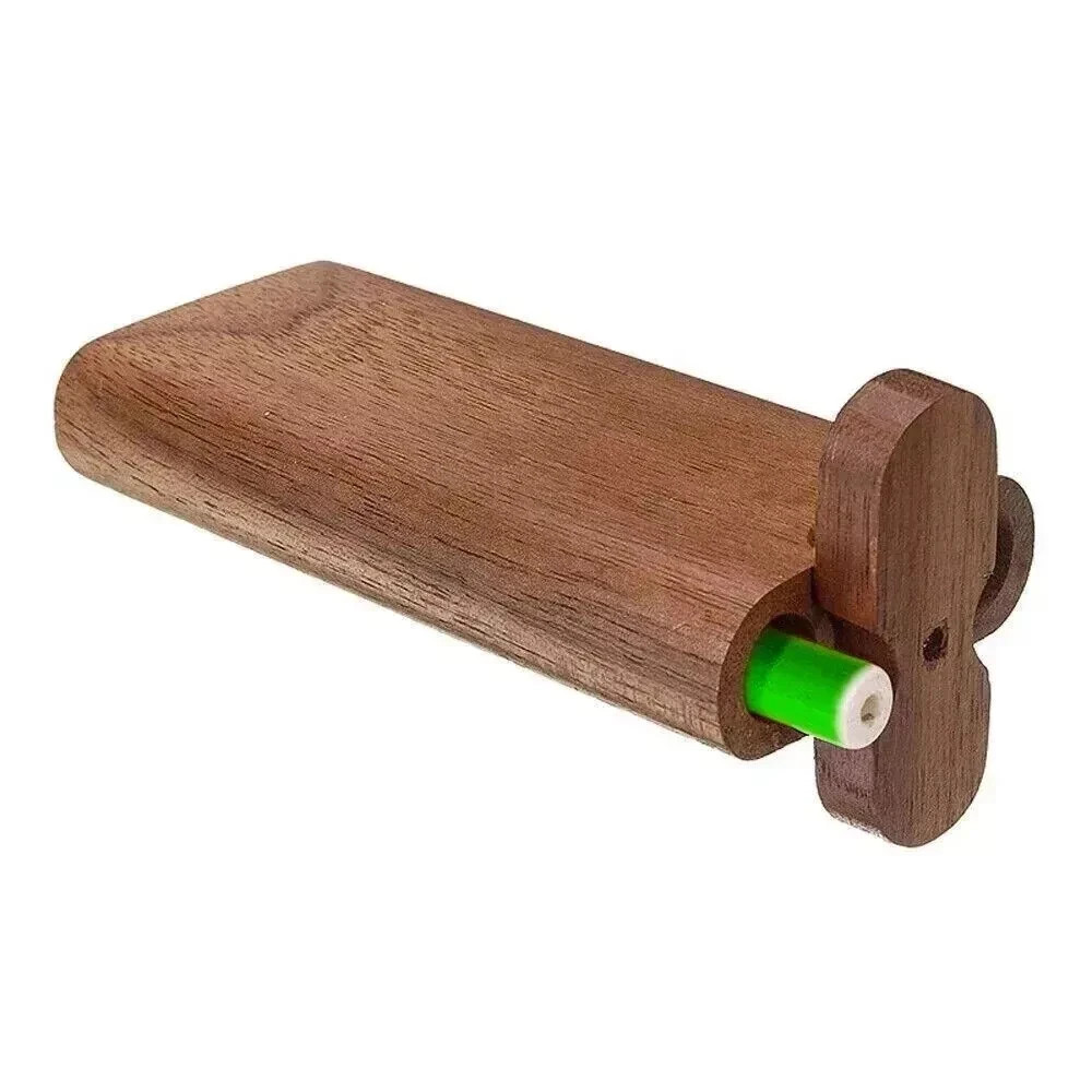 Wooden Dugout Pipe Self Cleaning Metal Bat Poker Smoking Pipe One Hitter Kit G
