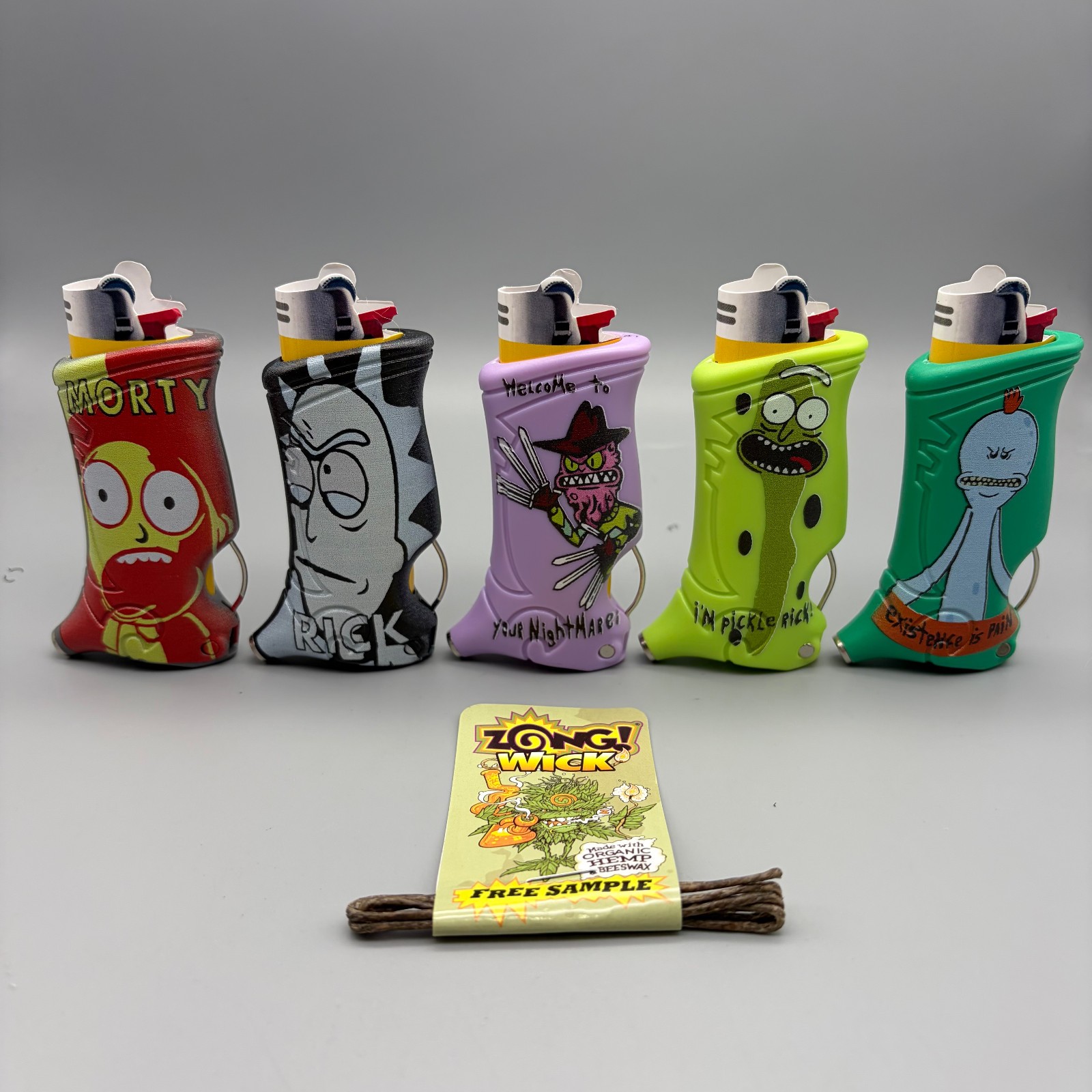 Assorted Toker Poker Sleeve Rick and Morty and Zong Wick w/ Free Shipping
