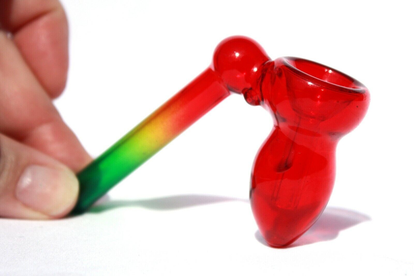 BEETLE 3″ GLASS STEAMROLLER RASTA PIPE TOBACCO SMOKING PGL004