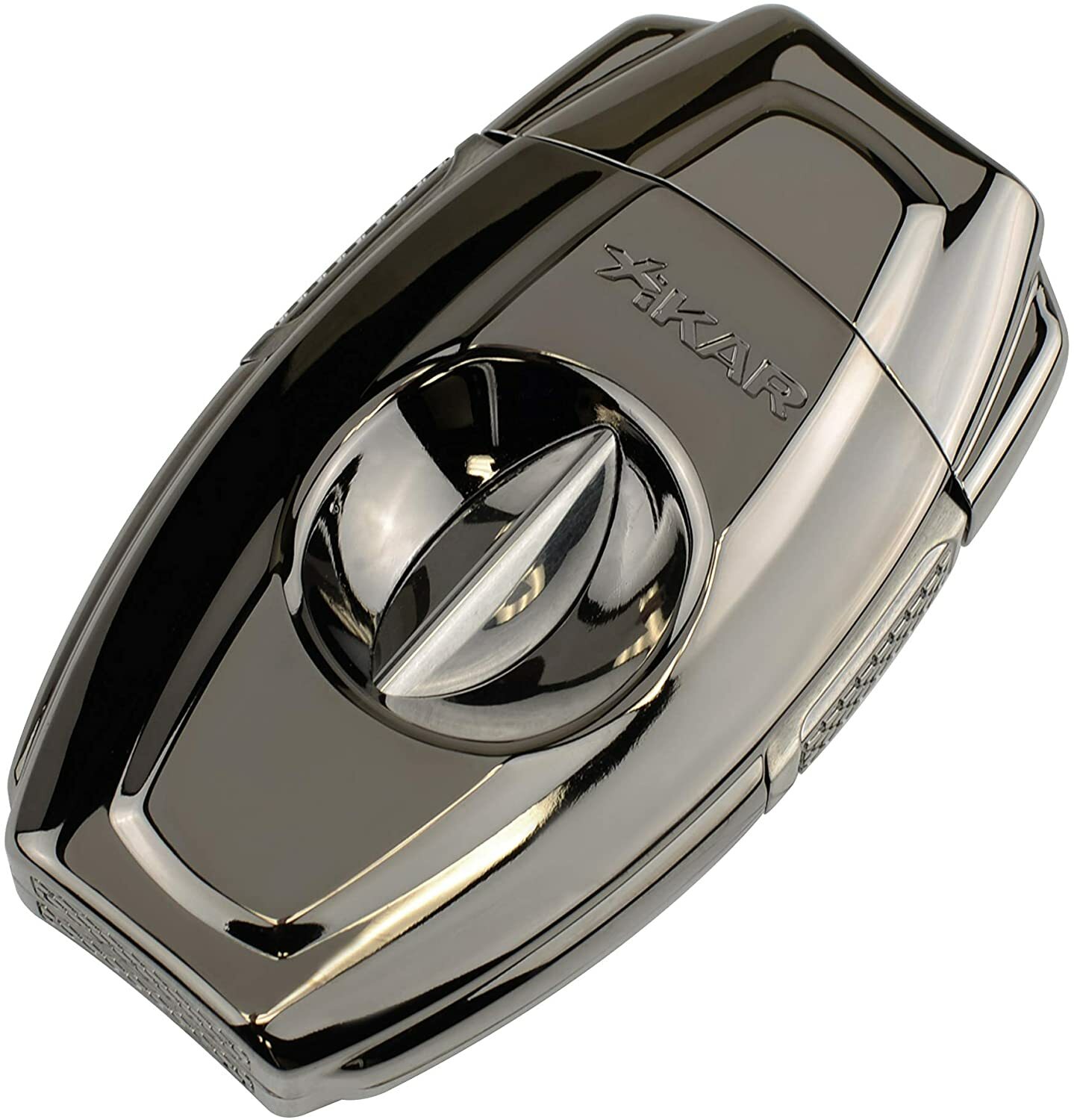 Xikar VX2 V-Cut Cigar Cutter, Spring-Loaded, Ergonomic Design, Gun-Metal