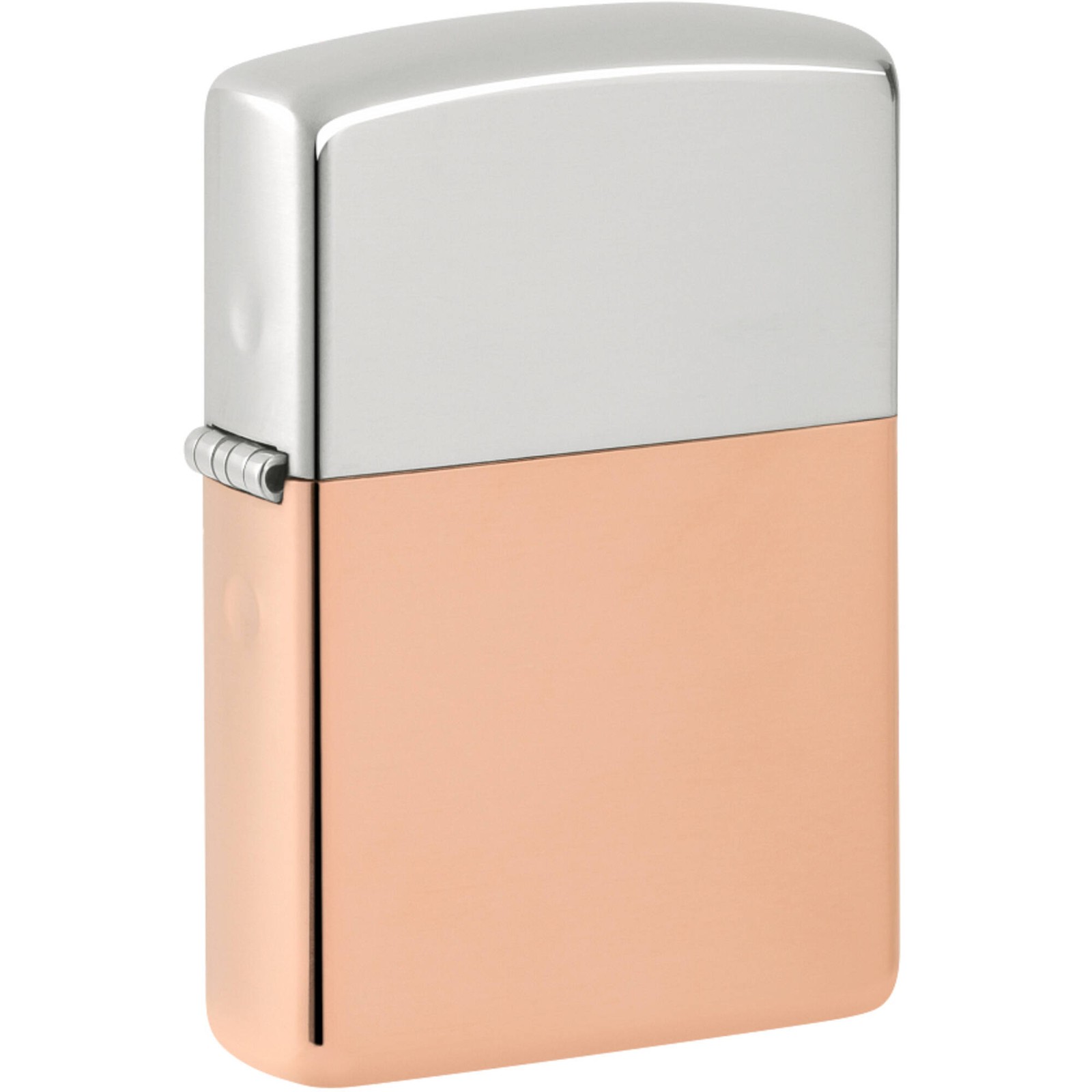 Zippo Windproof Pocket Lighter Bimetal CB Copper and Sterling Silver 48694