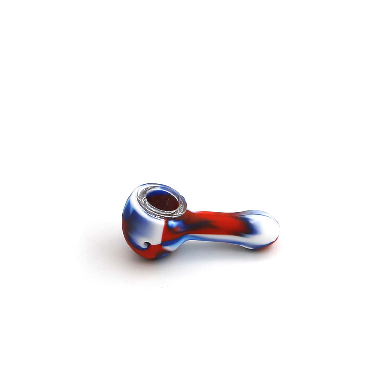5PCS Wholesale Price Mini Mixed Silicone Pipe 9 Hole Glass Bowl Random Color