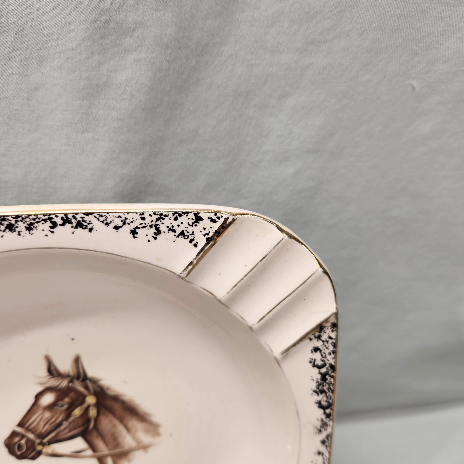 EXCELLO FOUR STAR 1950’S HORSE HEAD CIGAR ASHTRAY