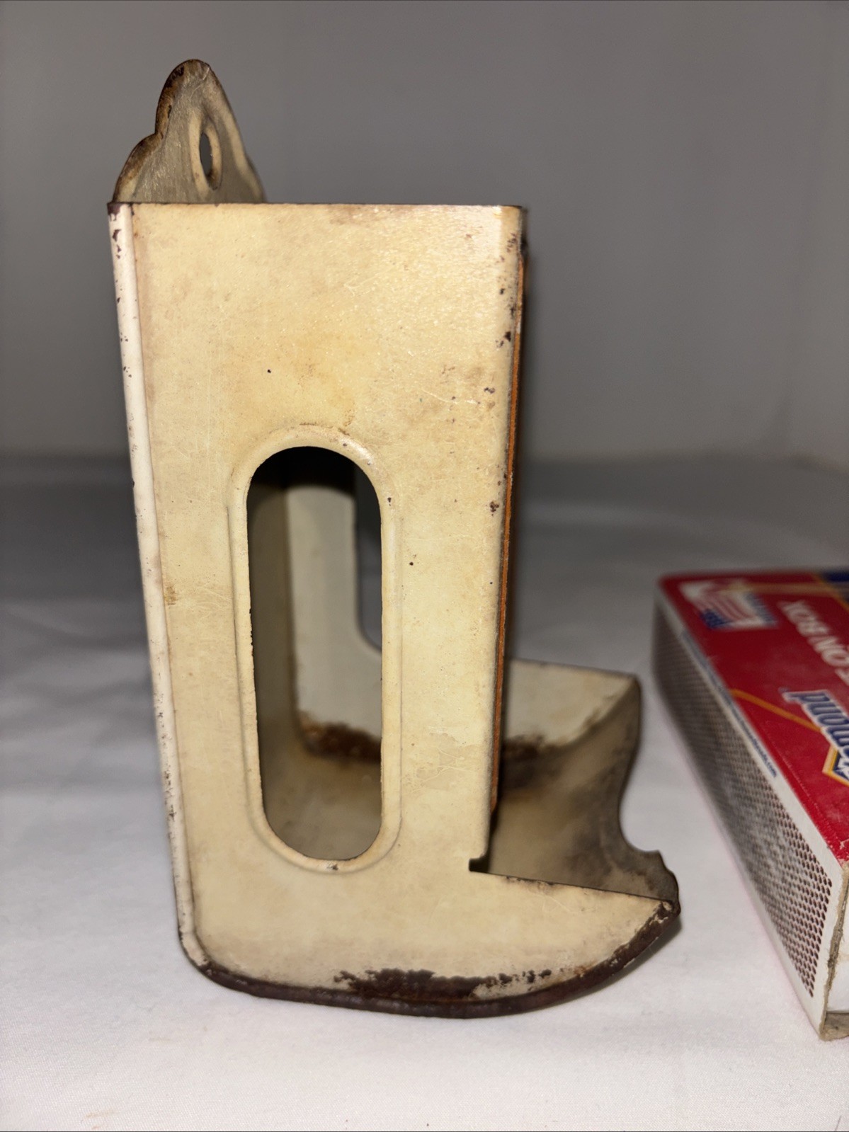 Metal Strawberry Match Box Holder With Matches
