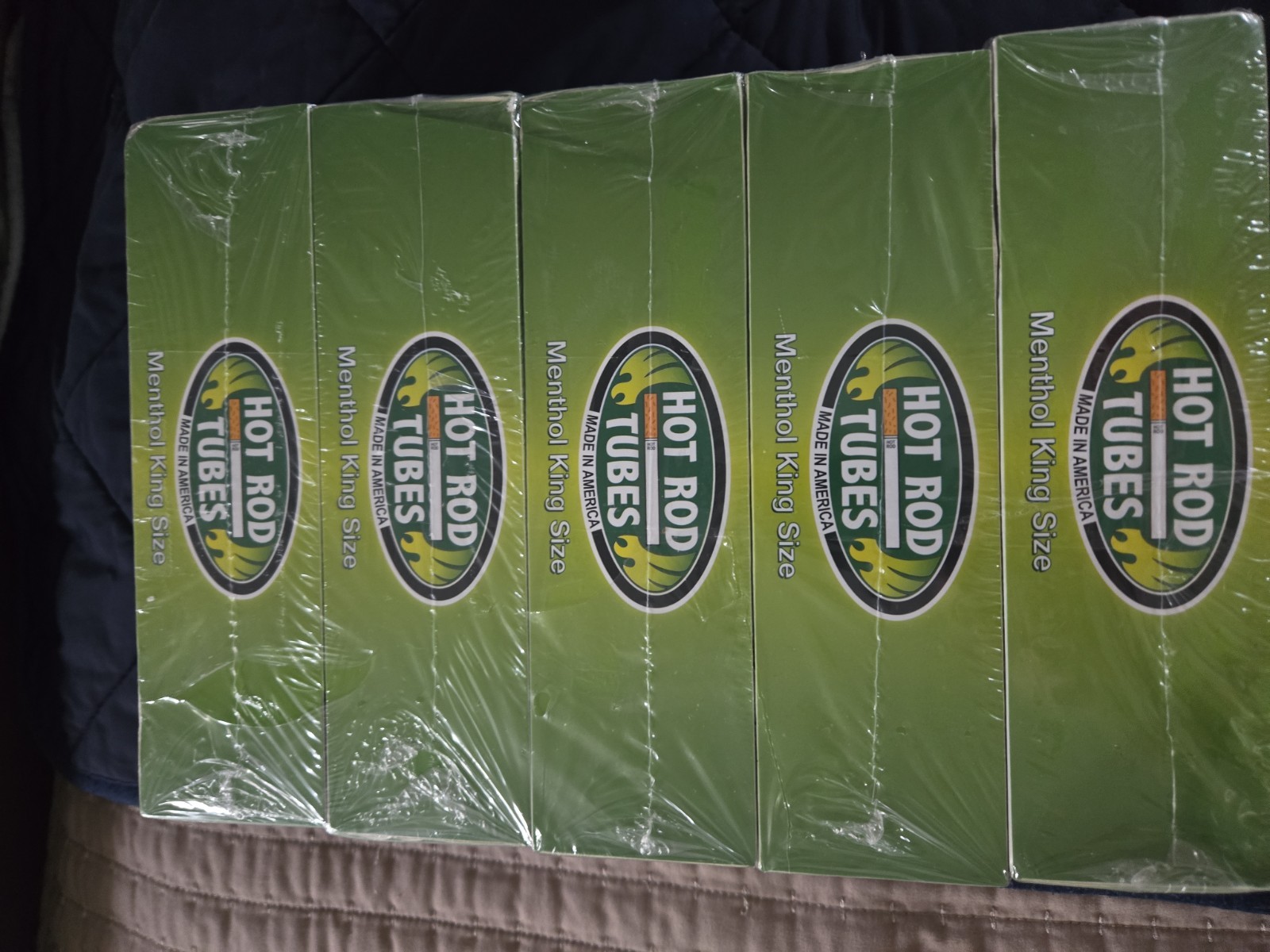 Hotrod Cigarette Tubes Menthol King Size 1000 Count 200 RYO Tubes x 5 Boxes
