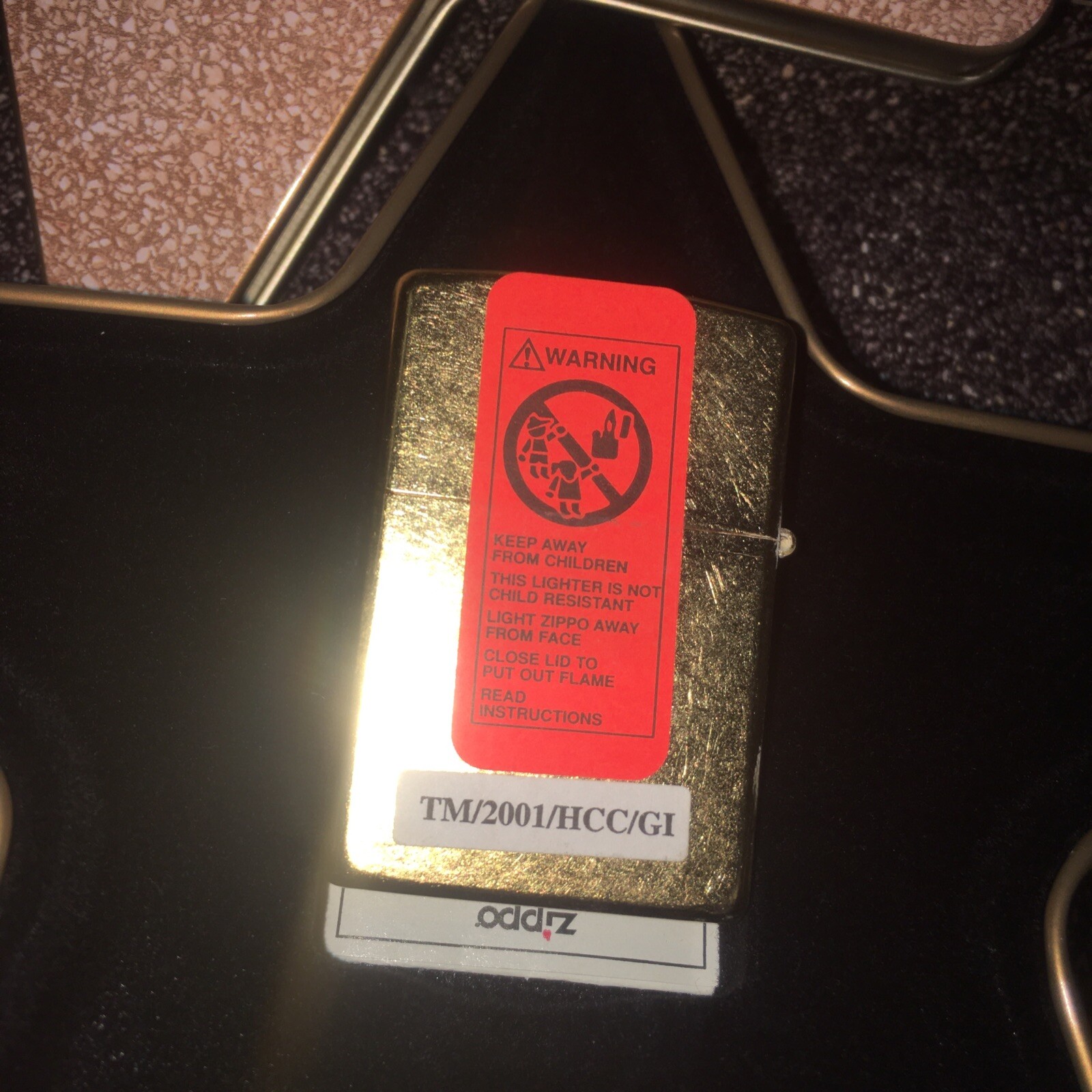 zippo Hollywood star 2001 Collectible Of The Year Tin Insert Sealed Lighter