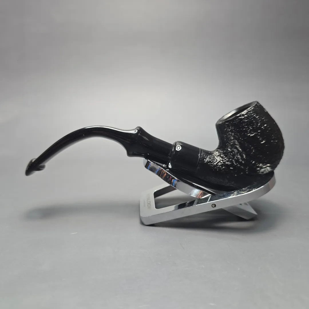 Peterson 2025 Halloween Pipe 317 Sandblasted Bent Billiard Briar Pipe, New
