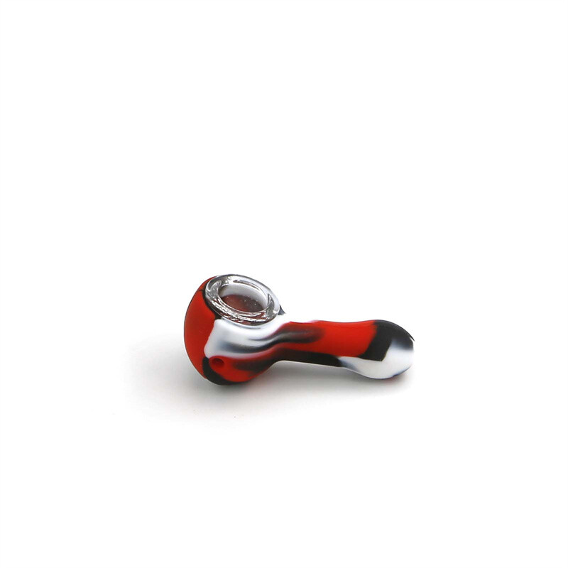 5PCS Wholesale Price Mini Mixed Silicone Pipe 9 Hole Glass Bowl Random Color