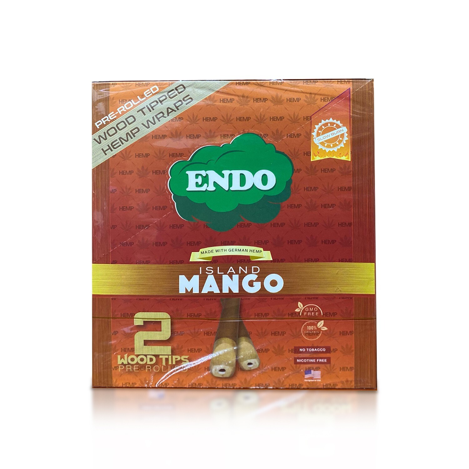 Endo Organic Wraps – Island Mango Flavor – Tobacco & Nicotine Free