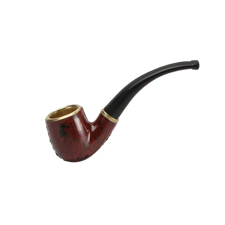 Durable VintageWooden Effect Type Bent Pipe Smoking Tobacco Cigar Smoking Pipe