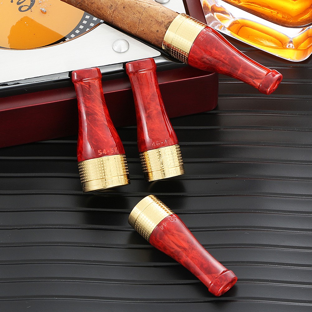 Galiner Windproof Metal Cigar Lighter 3 Jet and Cigar Holder 4 Size Pure Copper