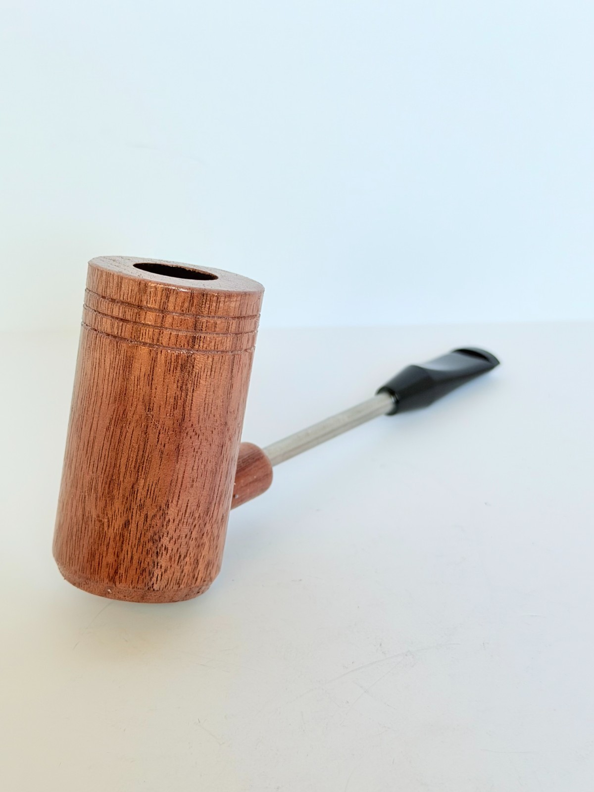 THE ADMIRAL SHORTY Radiator Pipe * Handmade American Hardwood Tobacco Pipe