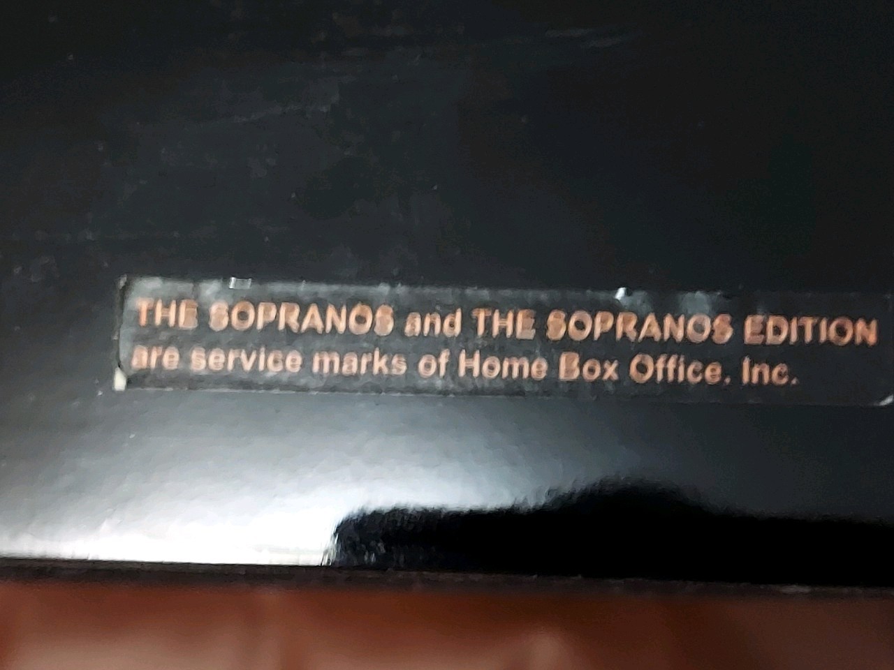 CAO SOPRANOS LIMITED EDITION BLACK TRUNK HUMIDOR,TRAY,HOLES