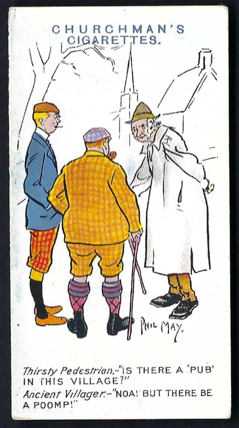 CHURCHMAN – PHIL MAY SKETCHES (NO BRAND) – #37 THIRSTY PEDESTRIAN