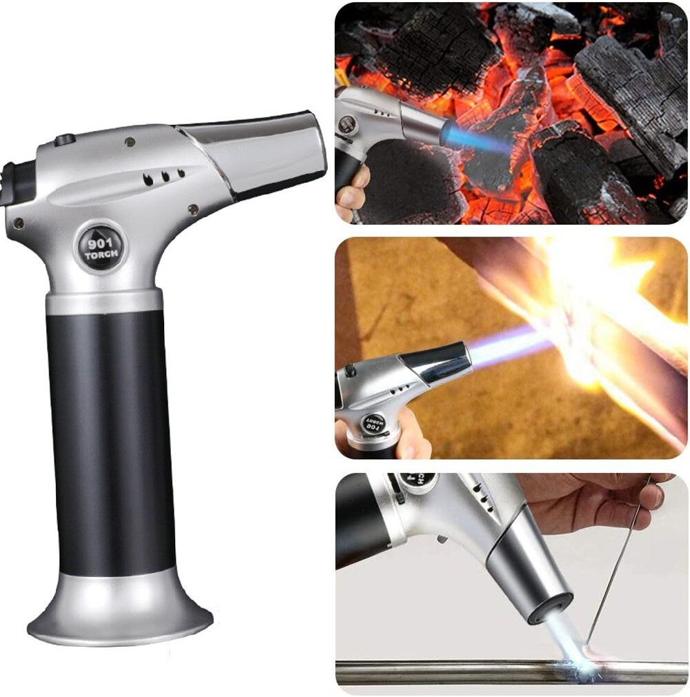 Torch Lighter Jet Gun Welding Adjustable Flame Windproof Refillable Gas Butane ✔