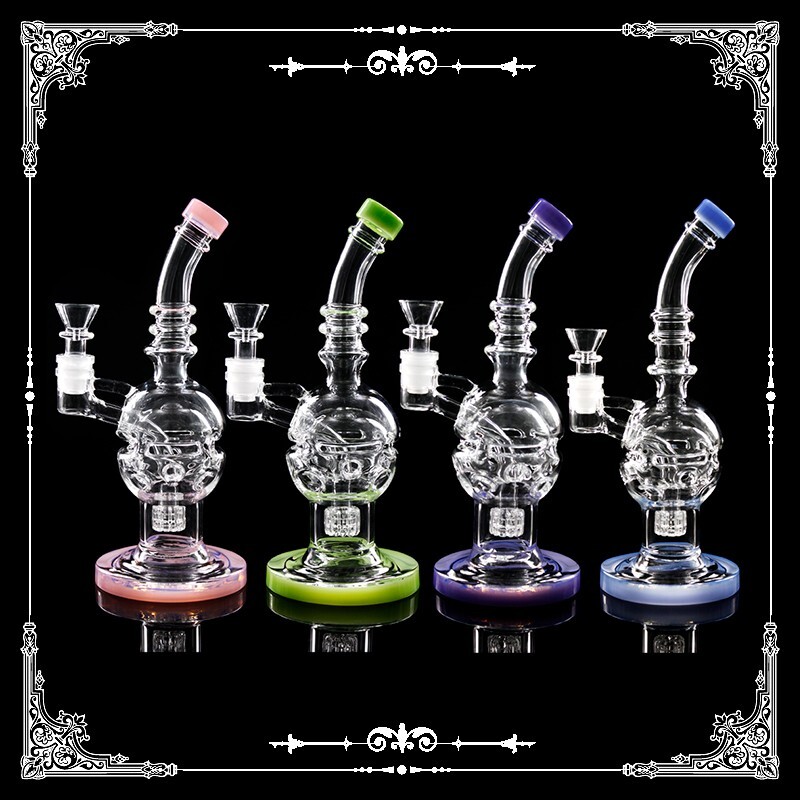 Bong Fab Egg 9″ Hookah Fab Egg Showerhead Perc Glass Water Pipes FREE SHIP