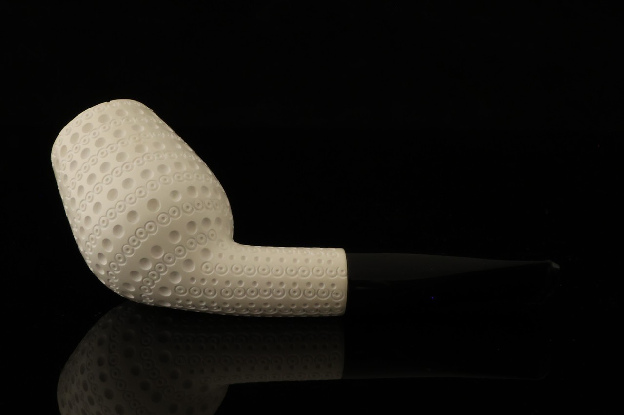 srv Premium – Nosewarmer Devil Anse Block Meerschaum Pipe with fitted case 14844