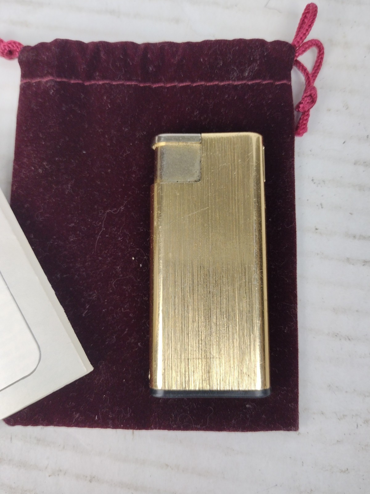 Vintage COLIBRI Lighter Electro Quartz With Instruction Manual and Bag Untested