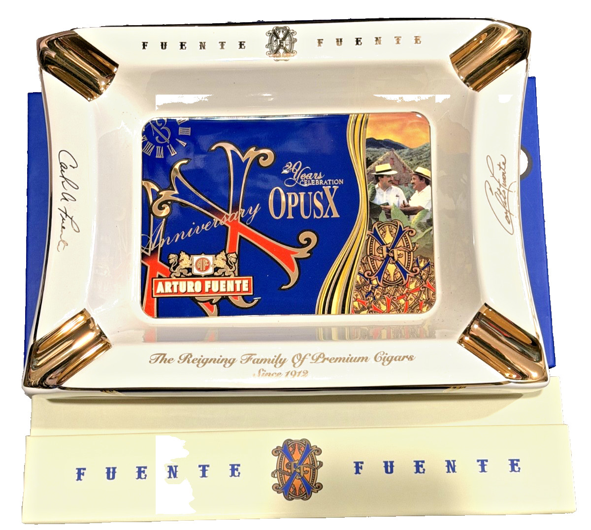 Brand New Arturo Fuente OpusX 20th Anniversary Ashtray with Original Box