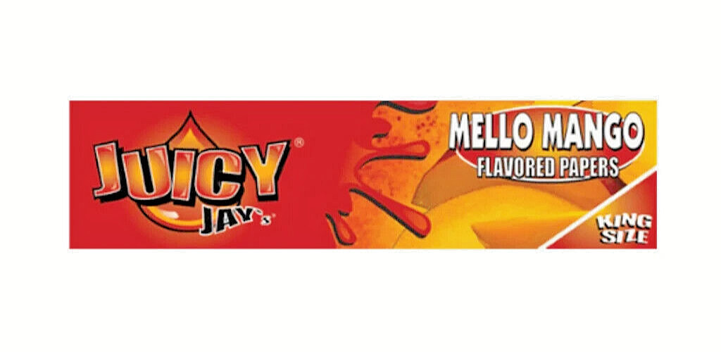 Juicy Jay’s King Size Rolling Papers Slim Mello Mango Free USA Shipping!