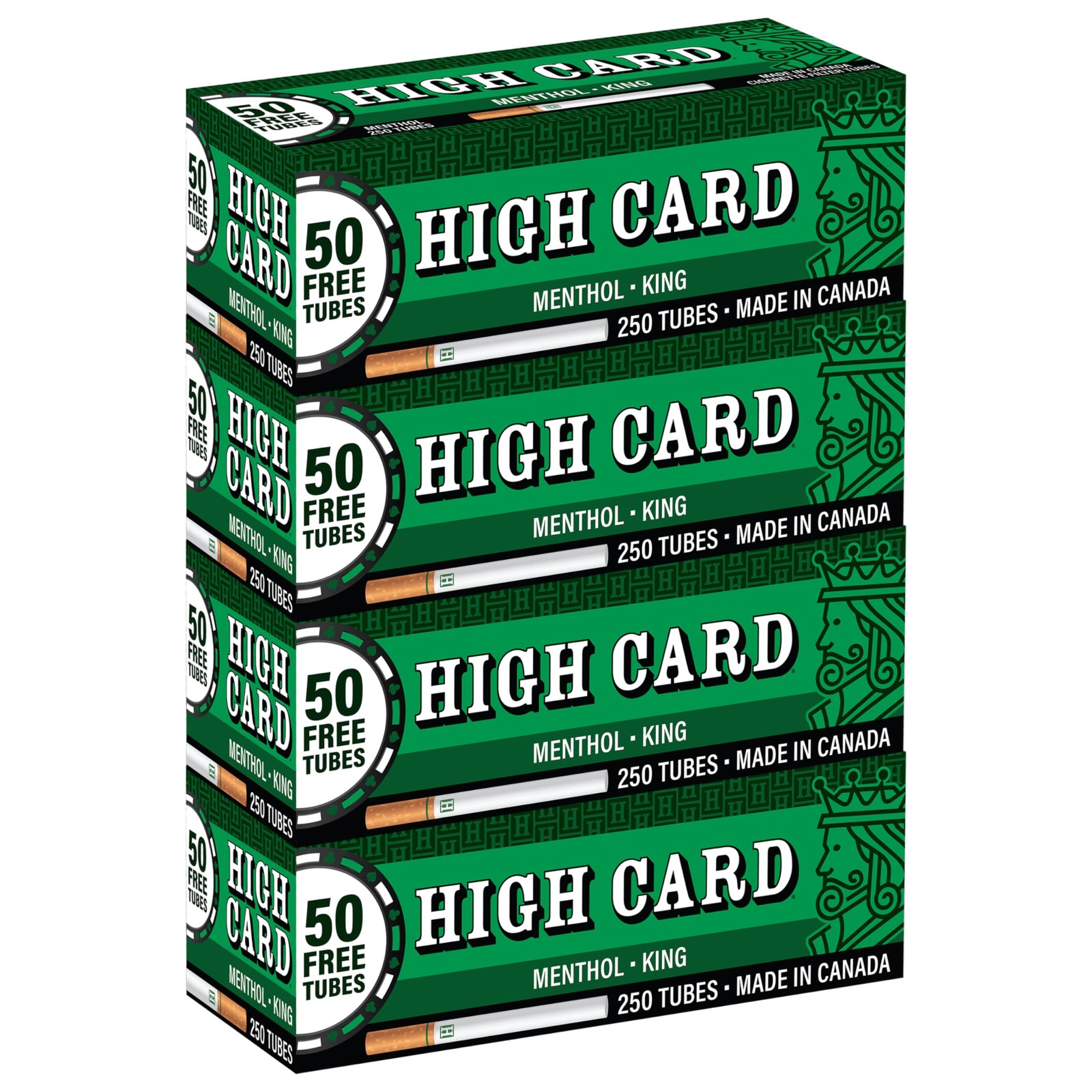 – Green Menthol RYO King Size Cigarette Filter Tubes – 4 Boxes with 250 Tubes…