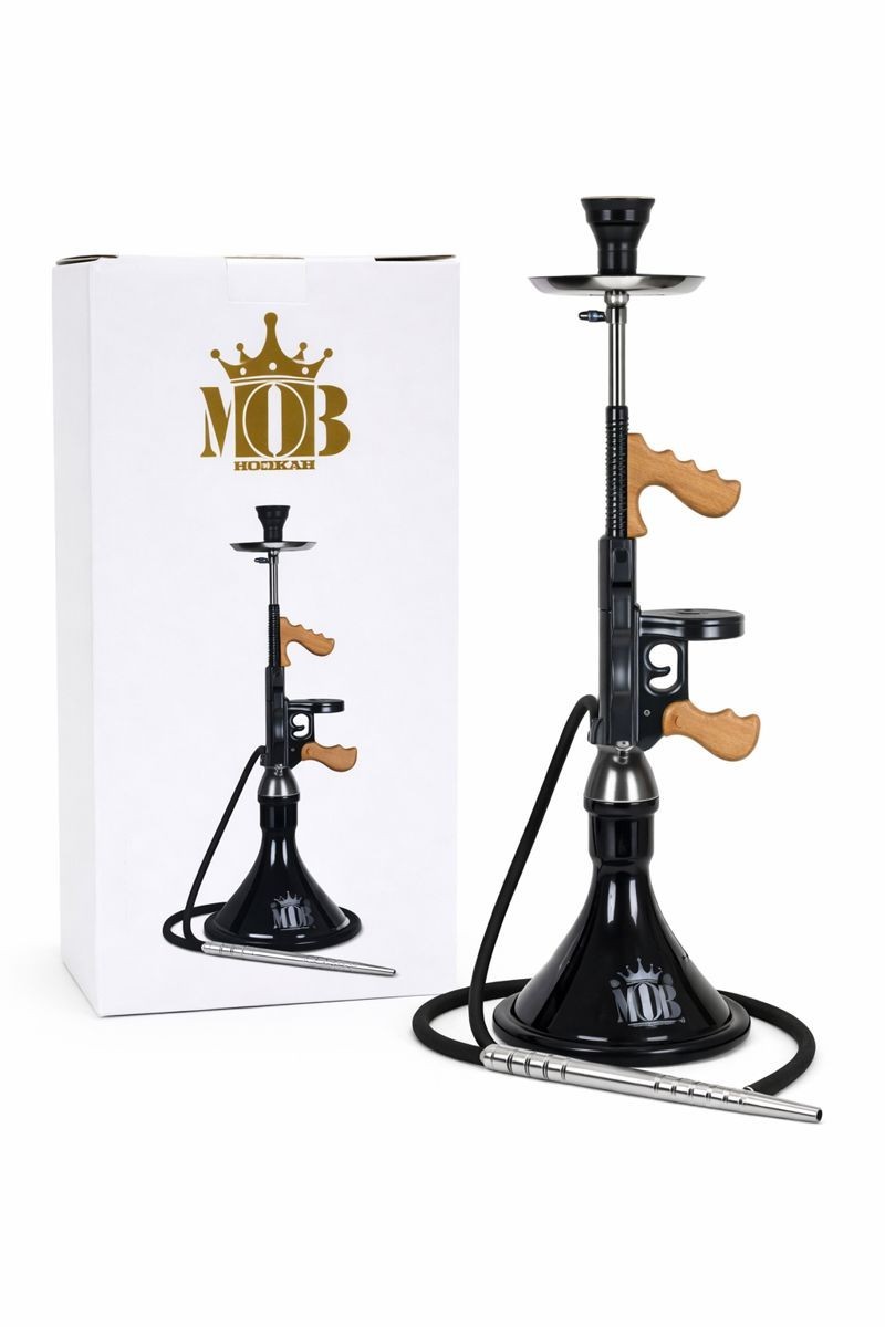 MOB TOMMY GUN HOOKAH 34″ | TOMMY-GB | BROWN & BLACK | 1CT | FREE SHIPPING