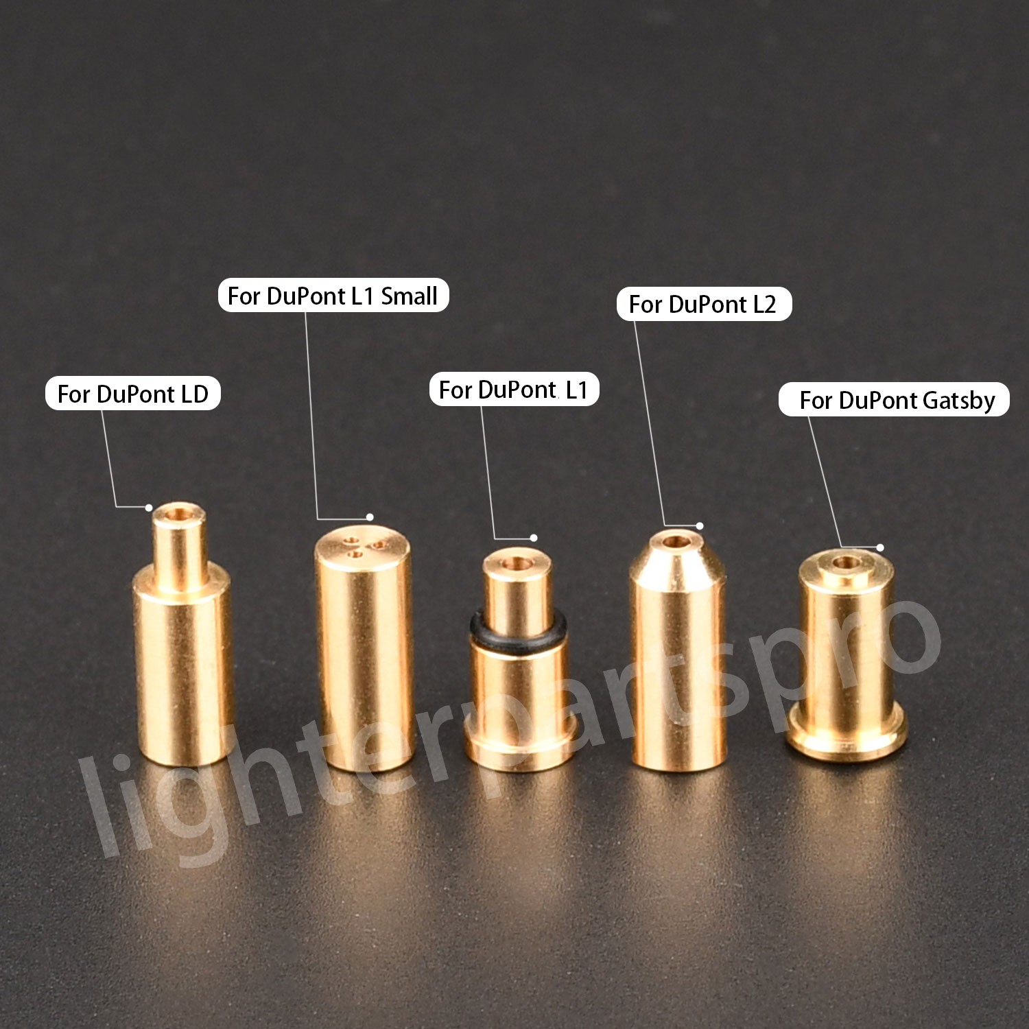 5pcs different styles reusable gas refill adapters For All S.T DuPont lighters