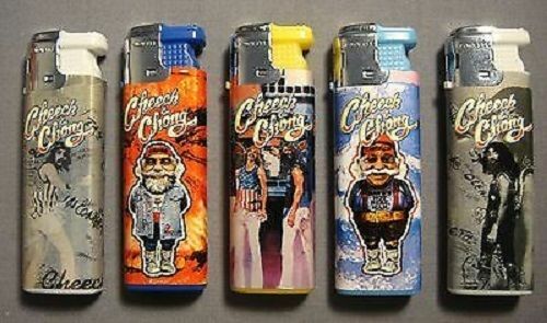 5 CHEECH & CHONG Torch Electronic Refillable Lighters (without Gas)