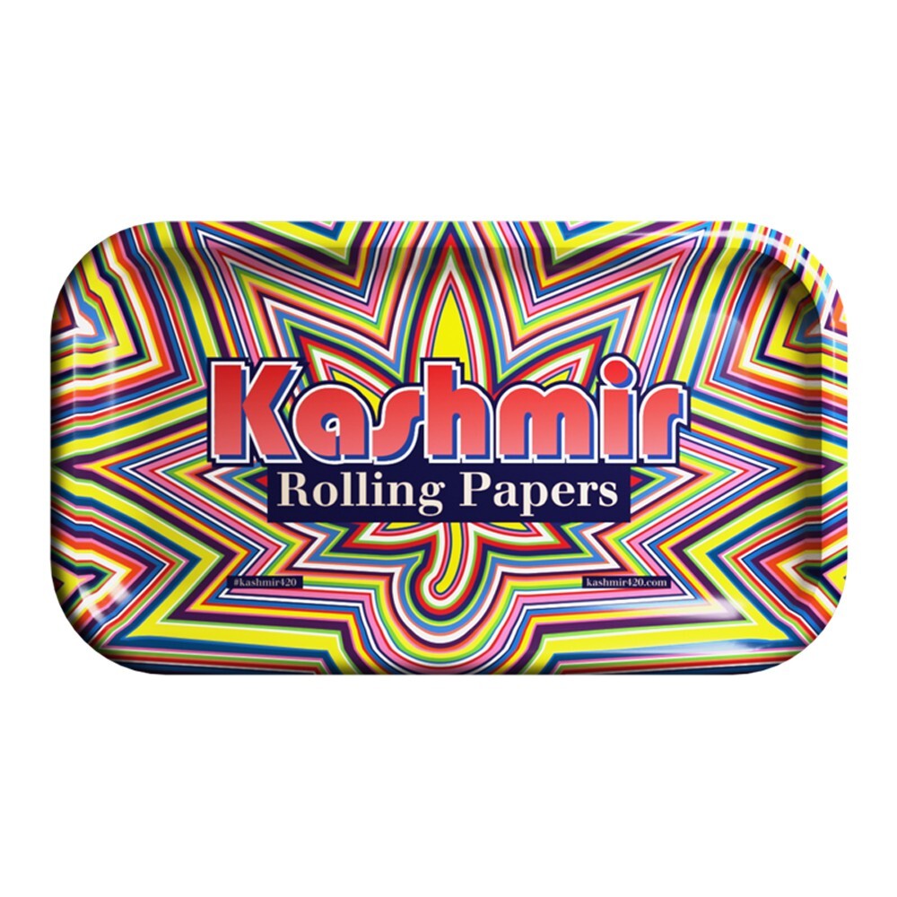 Kashmir Metal Cigarette Rolling Tray Set of 3 Small 10.5 x 6.25