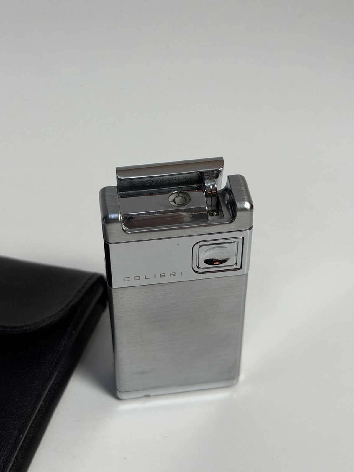 Vintage Colibri 3003 Butane Lighter With Built In Punch Pre Owned
