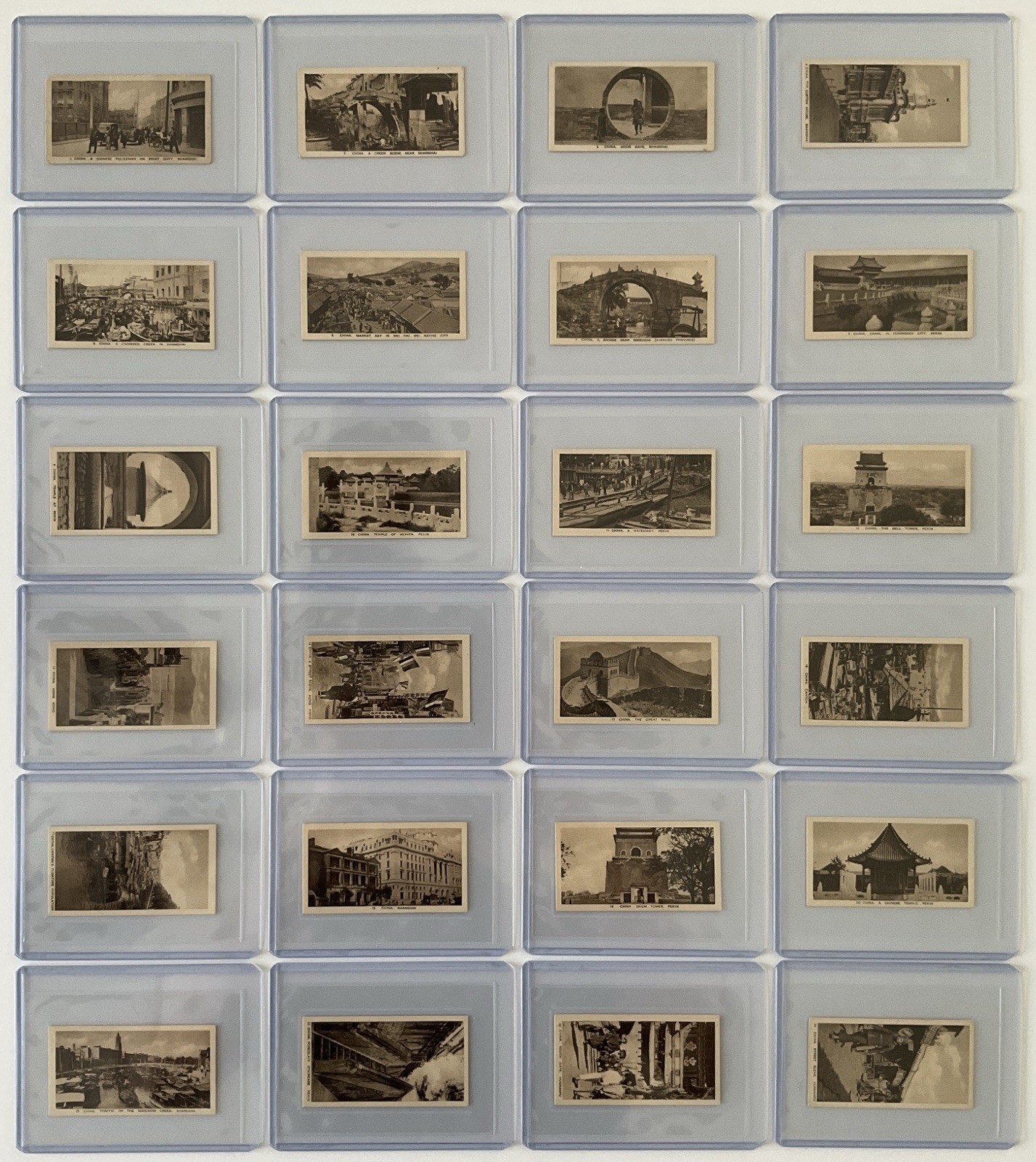 Vintage 24 Tobacco Cards “Chinese Scenes” By United Kingdom Tobacco Company Ltd.
