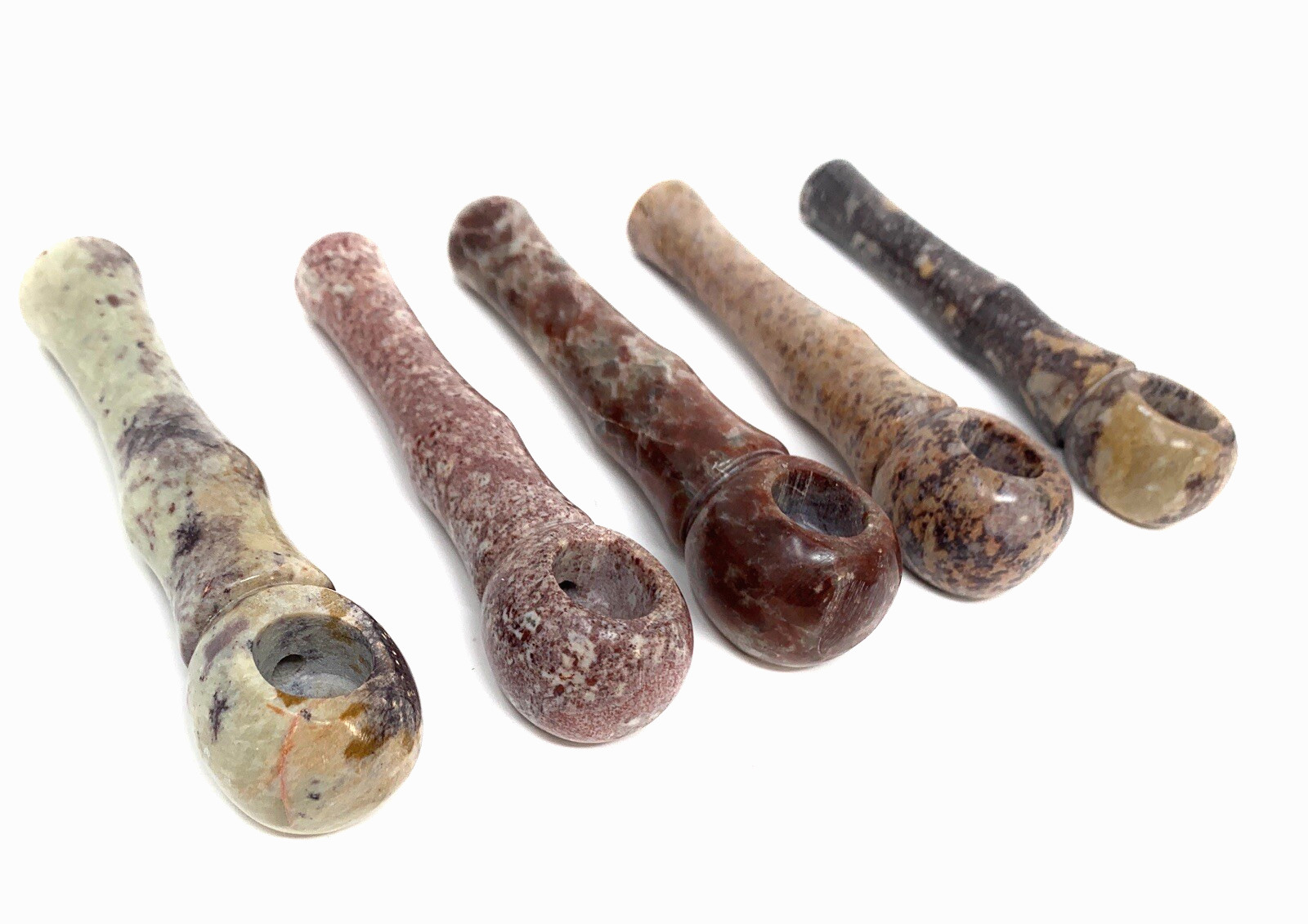 Stone Smoking Pipe Natural Stone Marble crystal wand rock tobacco Pipe 4 inch