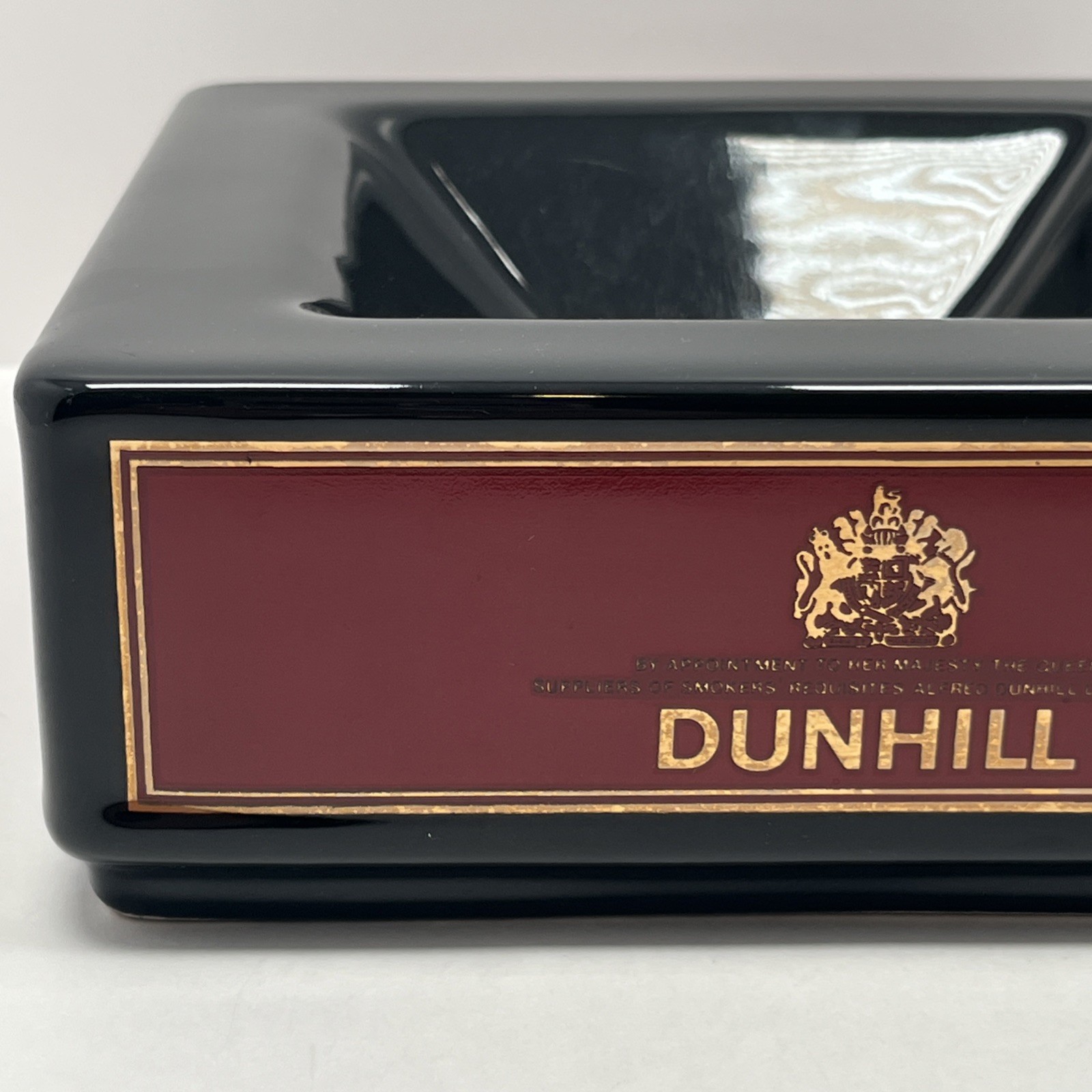 Vintage Wade Dunhill Ashtray Large Cigar Cigarette London Paris New York 7″x 7”