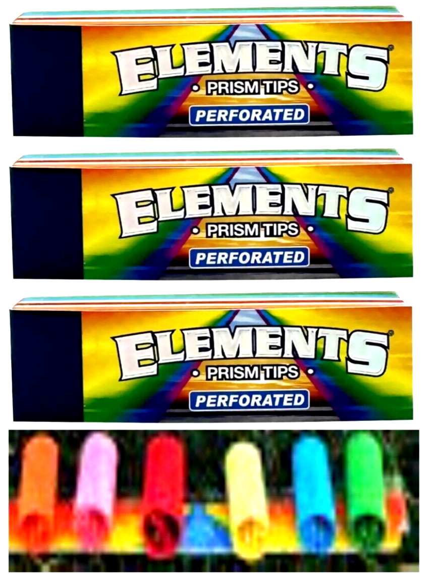3x Elements Perforated Prism Filter Tips 50/Pk Chlorine/Chemical Free USA SHPD