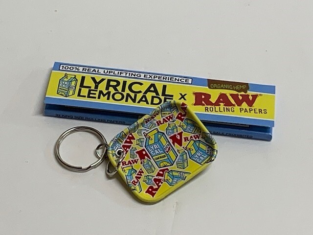 Lyrical Lemonade X RAW King Size Papers and NEW! Lyrical Mini Tray Keychain
